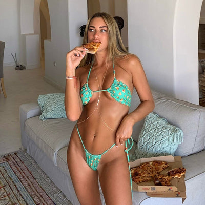 Kostium bikini z motywem jedzenia