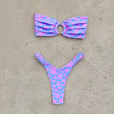 Bikini z printem w kwiaty