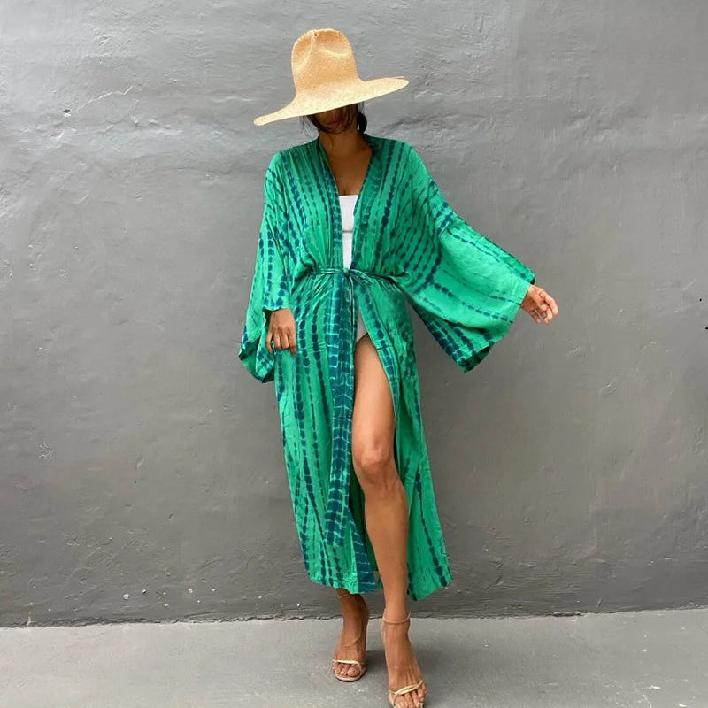 Plażowe kimono Tie Dye