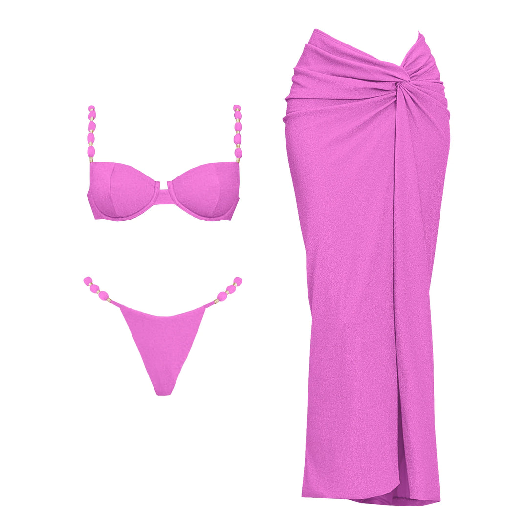 Komplet plażowy z bikini