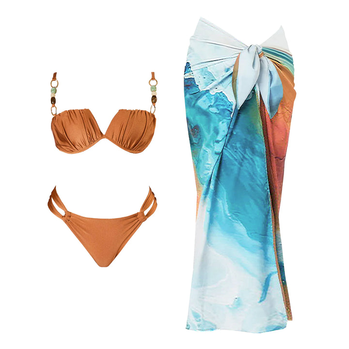 Komplet plażowy z bikini