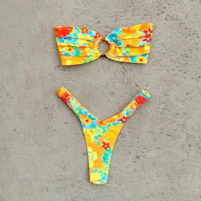 Bikini z printem w kwiaty