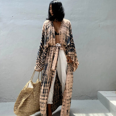 Plażowe kimono Tie Dye