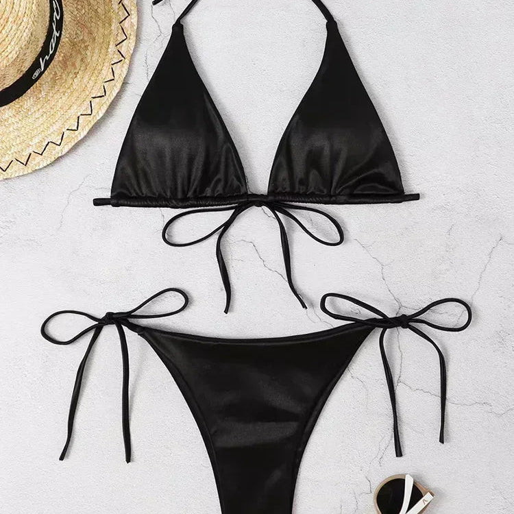 Metaliczne bikini