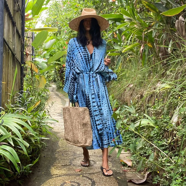 Plażowe kimono Tie Dye