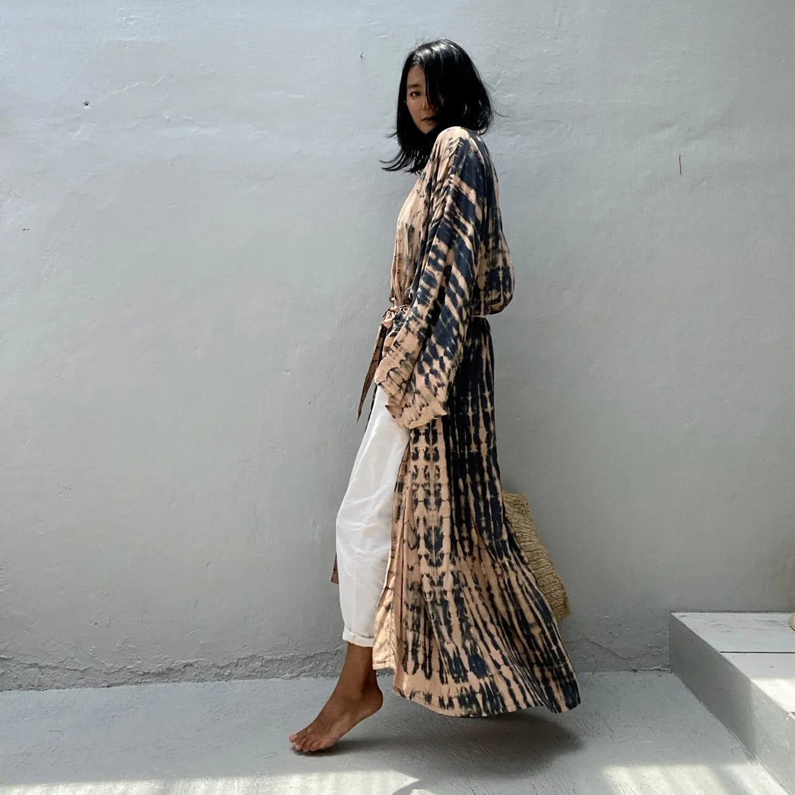 Plażowe kimono Tie Dye