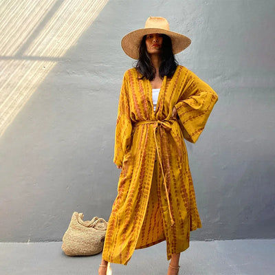 Plażowe kimono Tie Dye