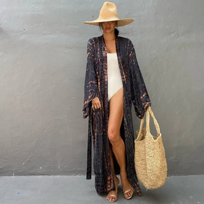 Plażowe kimono Tie Dye
