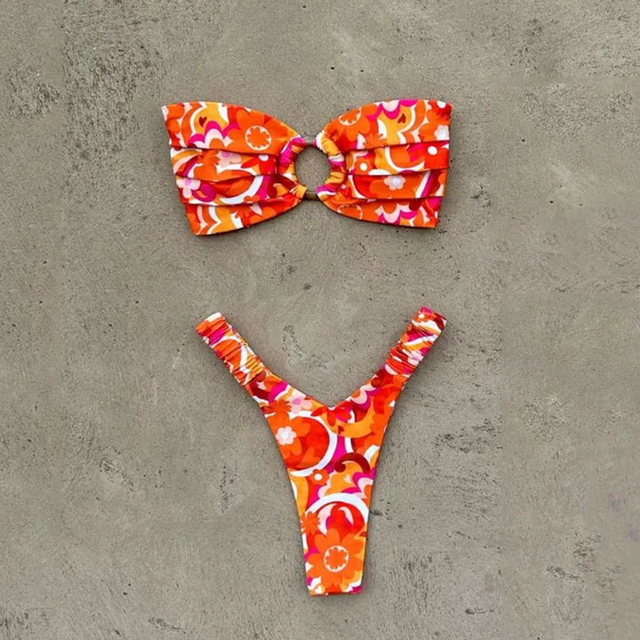 Bikini z printem w kwiaty