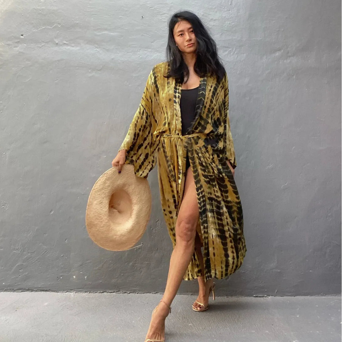 Plażowe kimono Tie Dye
