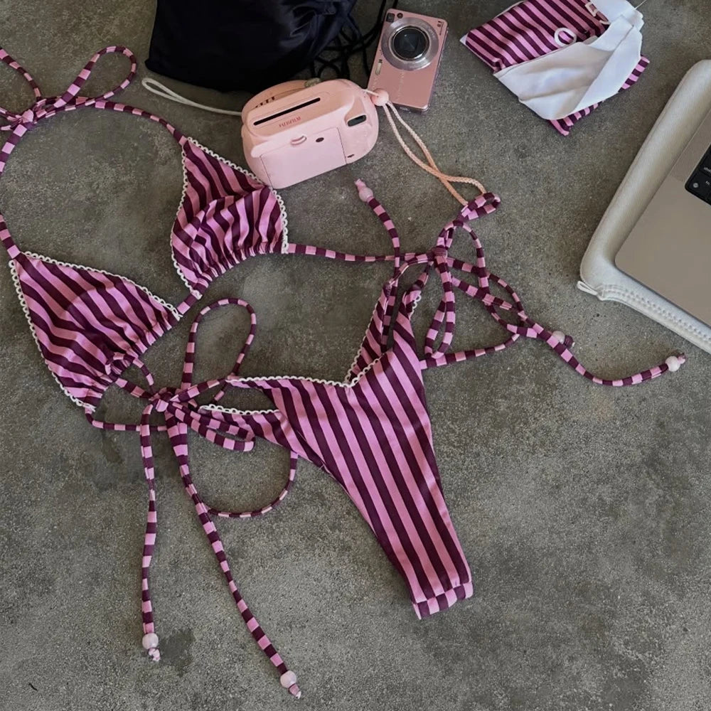 Sznurowane bikini