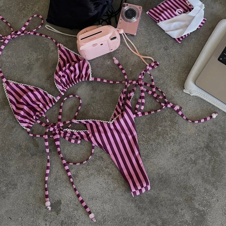 Sznurowane bikini