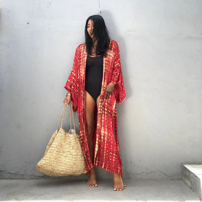 Plażowe kimono Tie Dye