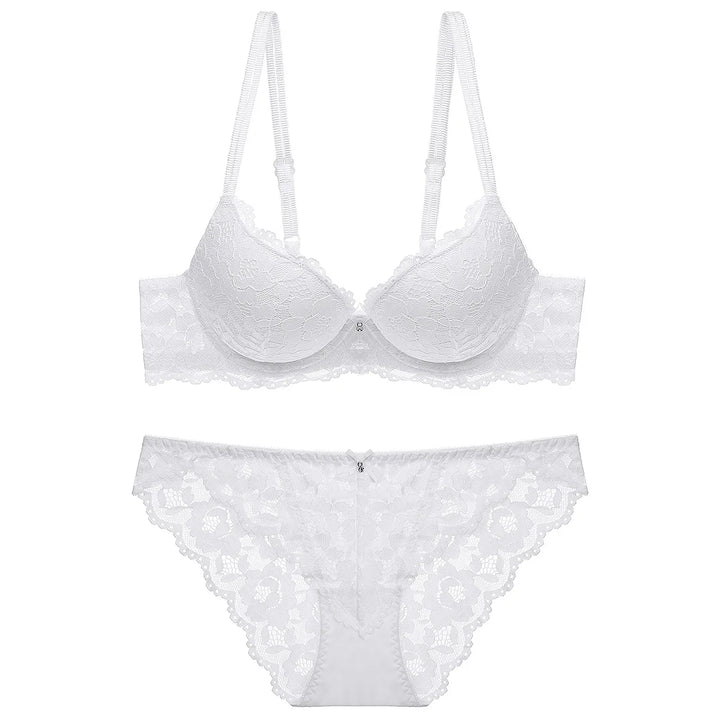 Komplet koronkowej bielizny Push Up