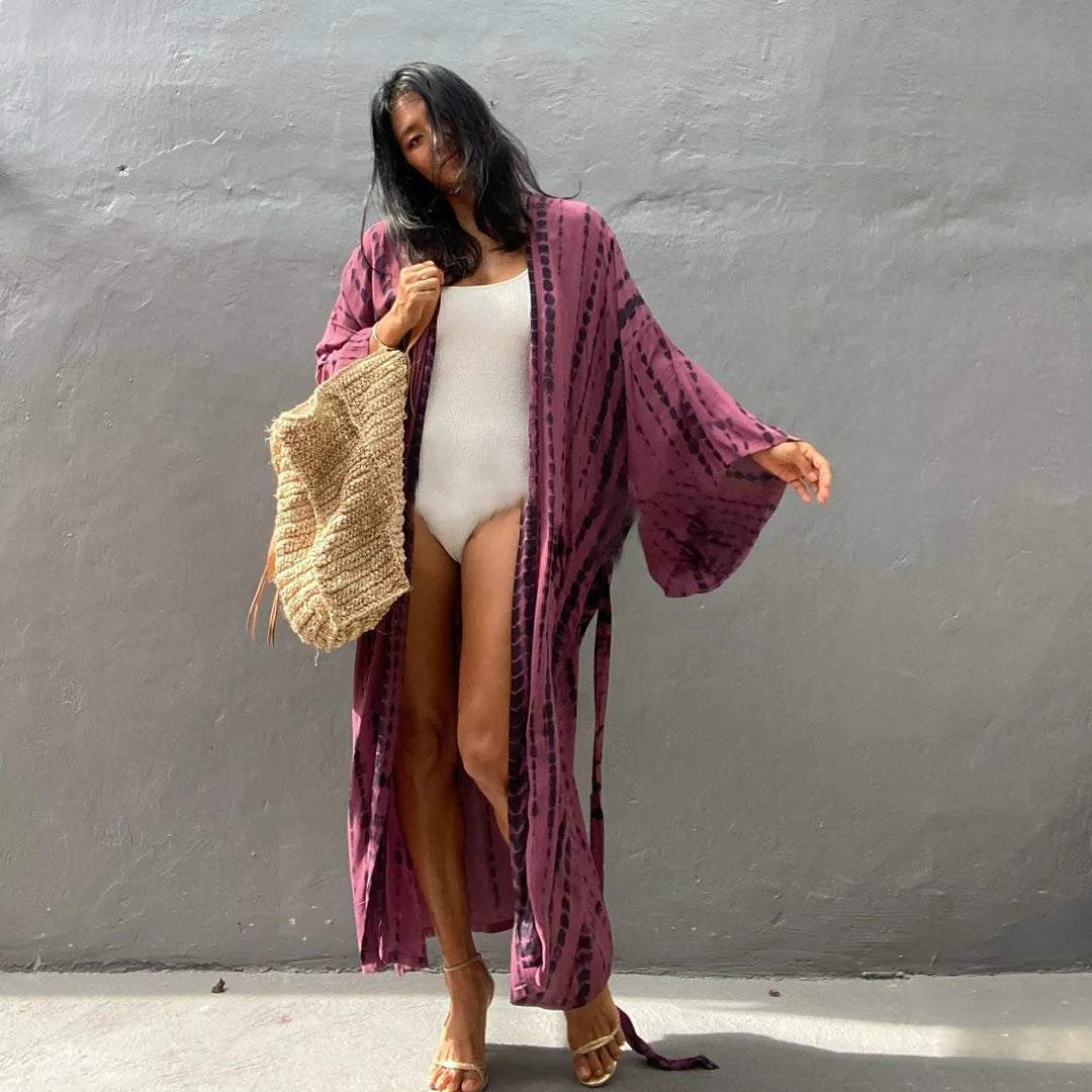Plażowe kimono Tie Dye