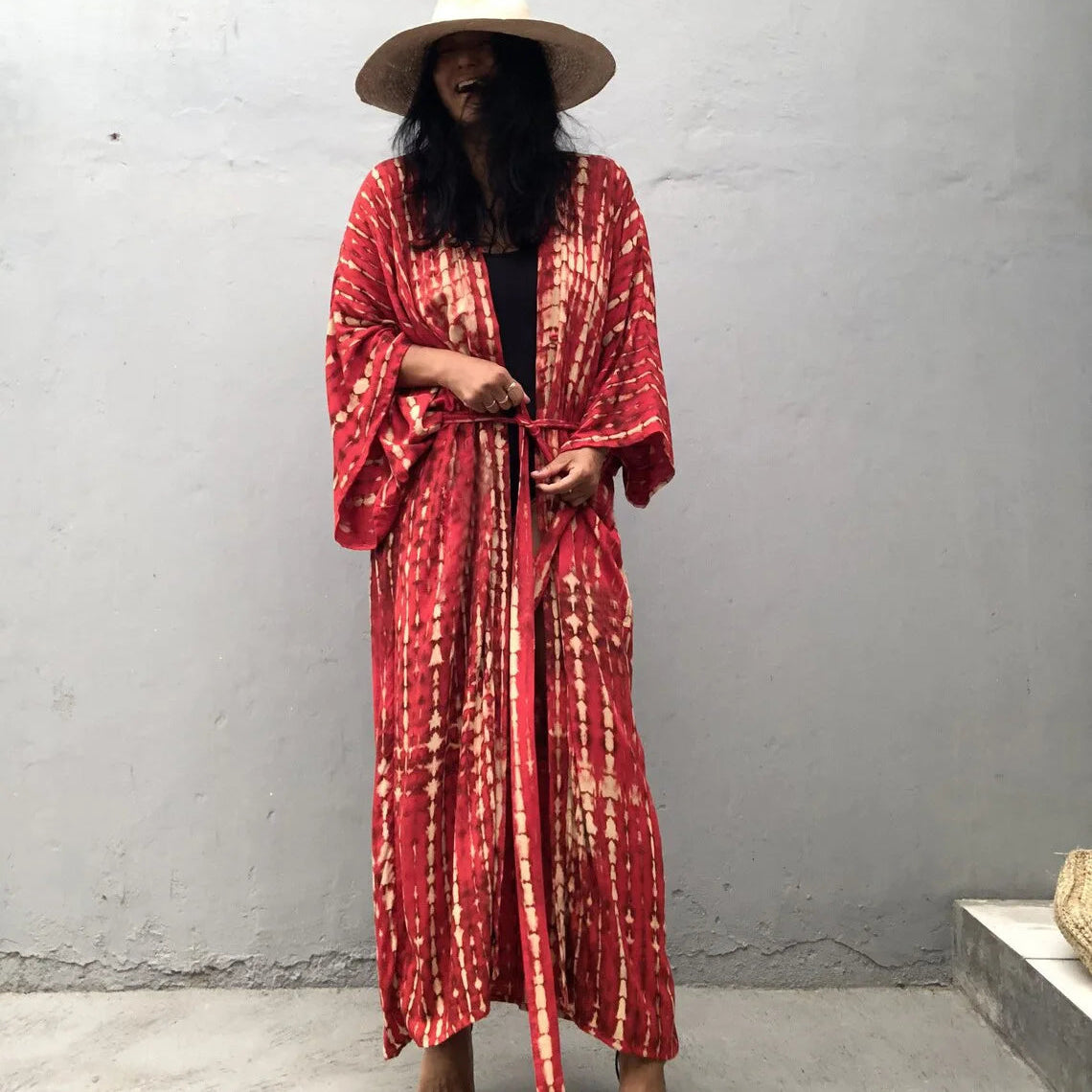 Plażowe kimono Tie Dye