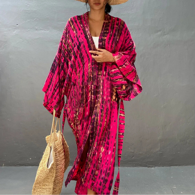 Plażowe kimono Tie Dye