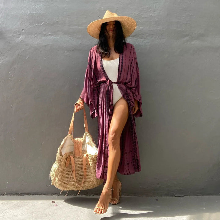 Plażowe kimono Tie Dye