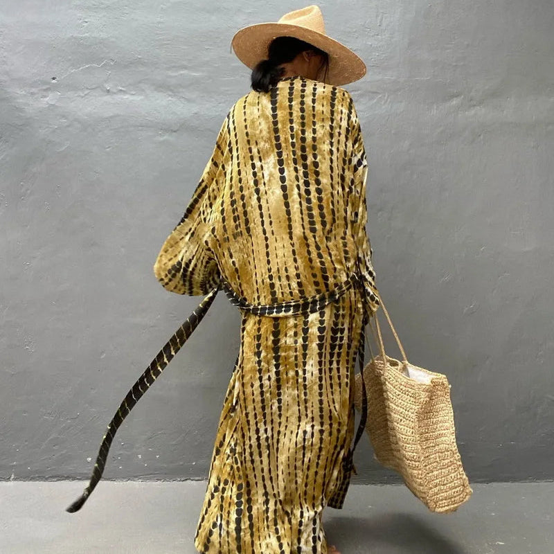 Plażowe kimono Tie Dye
