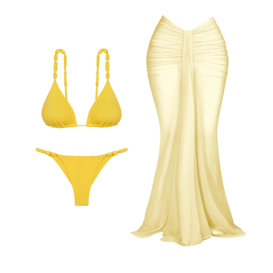 Komplet plażowy z bikini