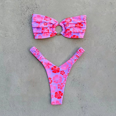 Bikini z printem w kwiaty