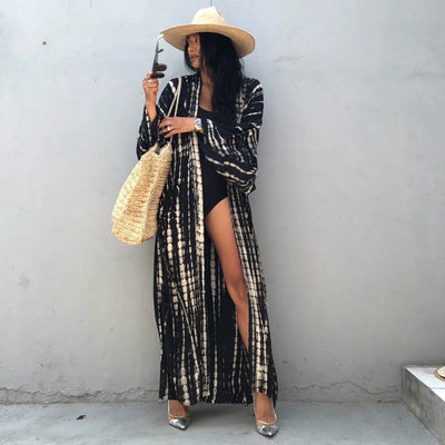 Plażowe kimono Tie Dye
