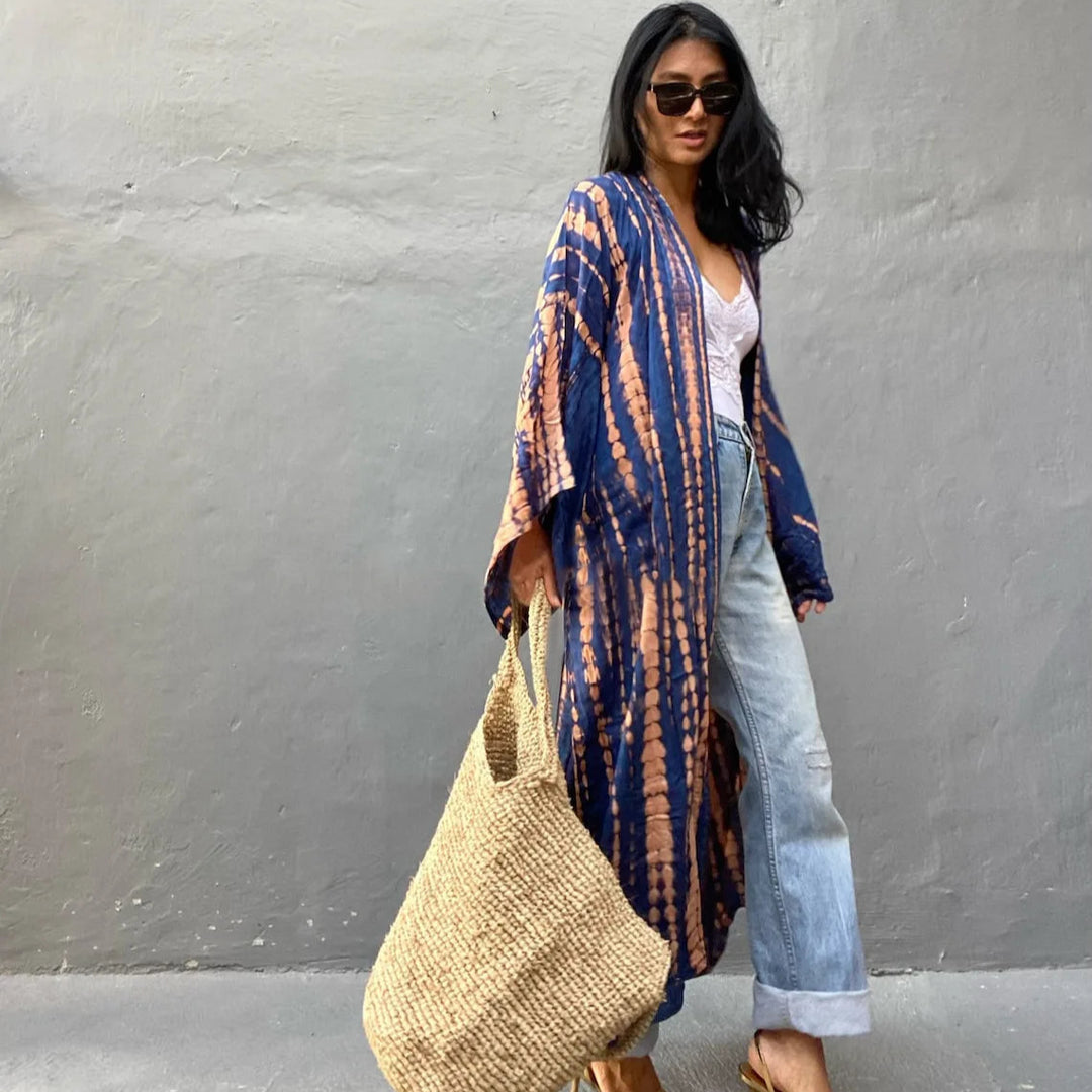 Plażowe kimono Tie Dye