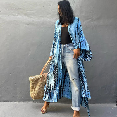 Plażowe kimono Tie Dye