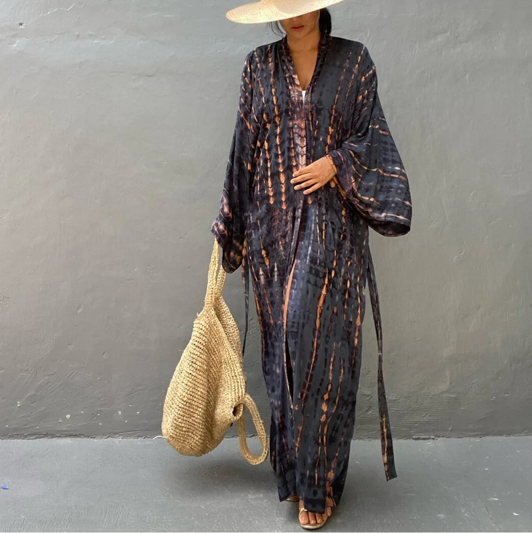 Plażowe kimono Tie Dye