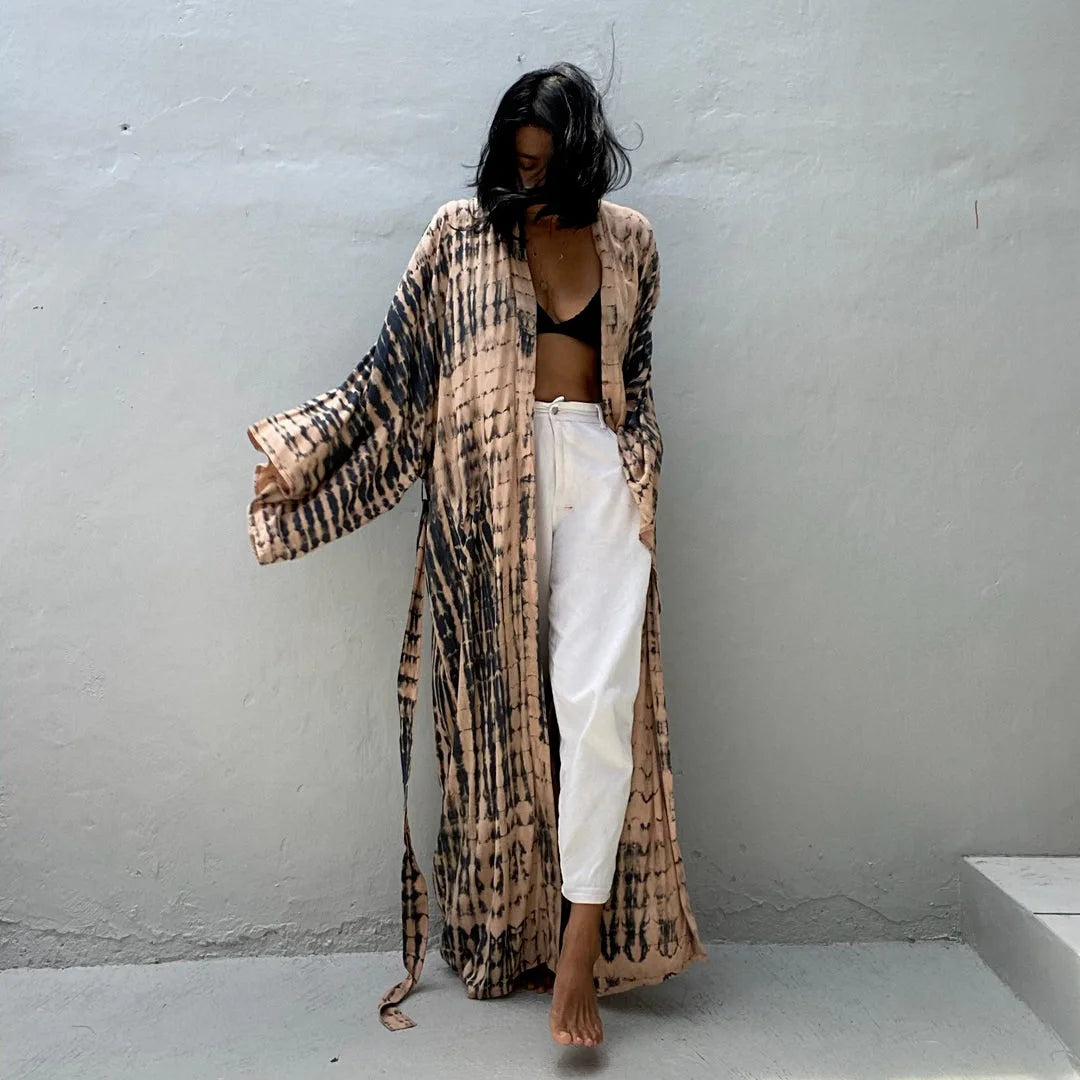 Plażowe kimono Tie Dye