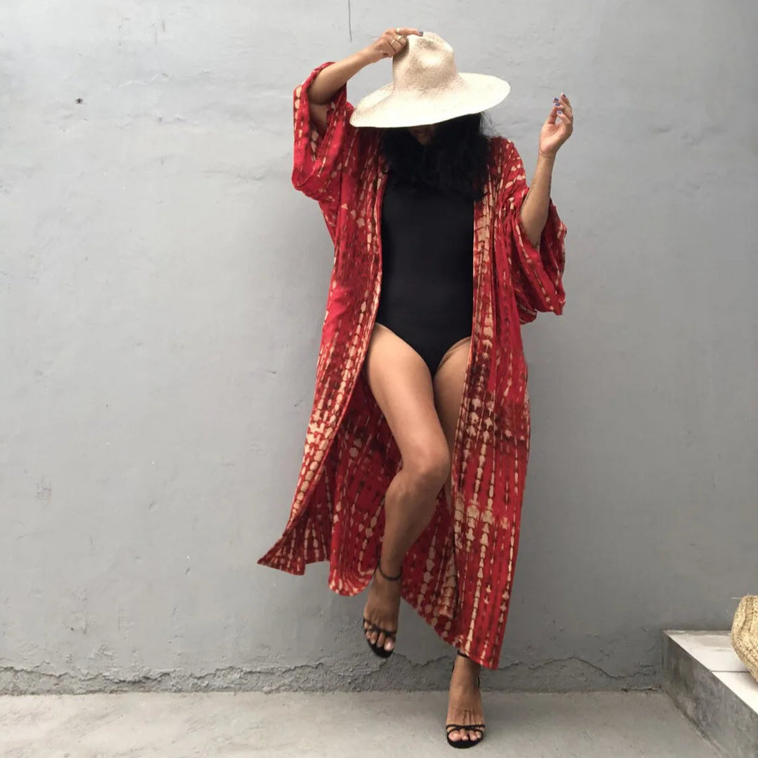 Plażowe kimono Tie Dye