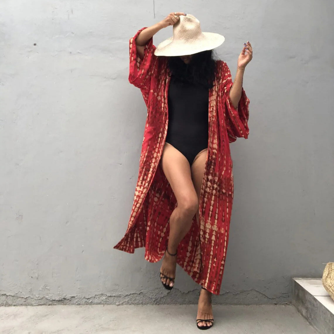Plażowe kimono Tie Dye