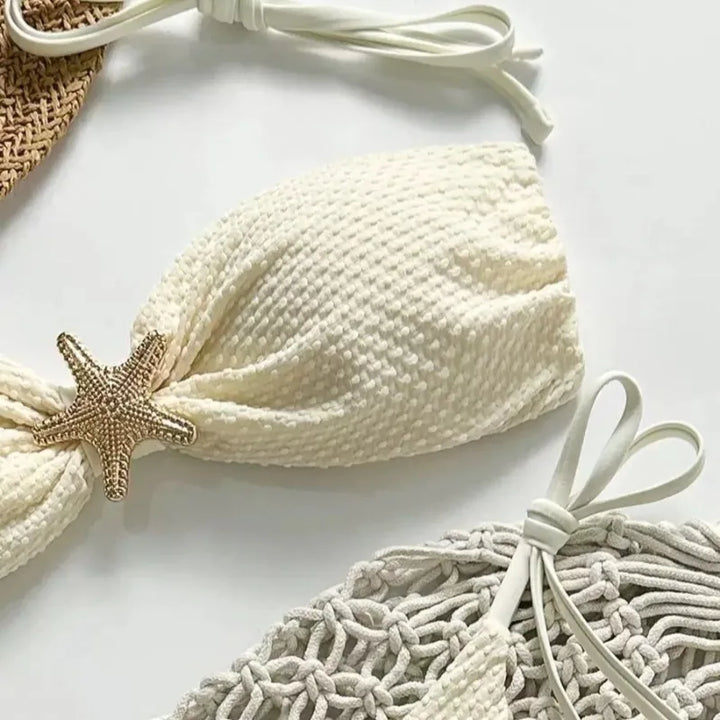 Bikini z ozdobną rozgwiazdą