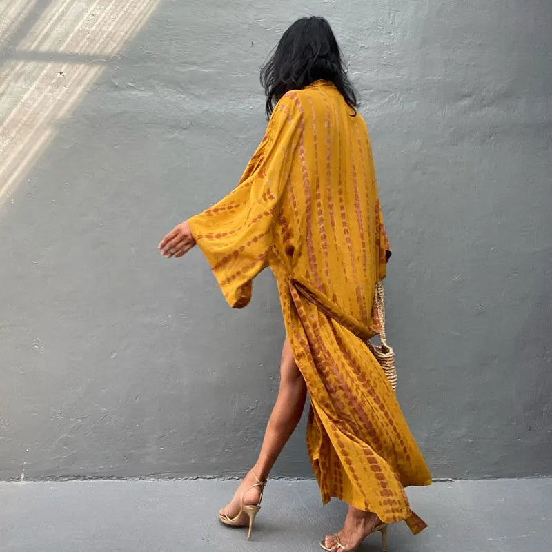 Plażowe kimono Tie Dye