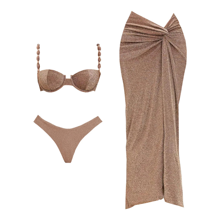 Komplet plażowy z bikini