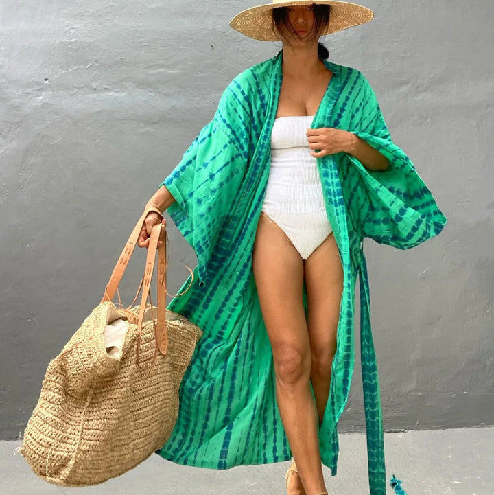 Plażowe kimono Tie Dye