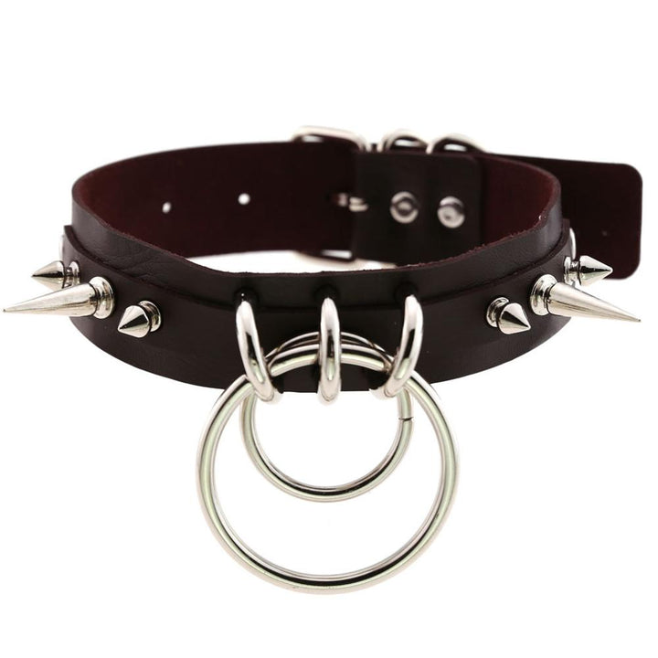 Skórzany choker