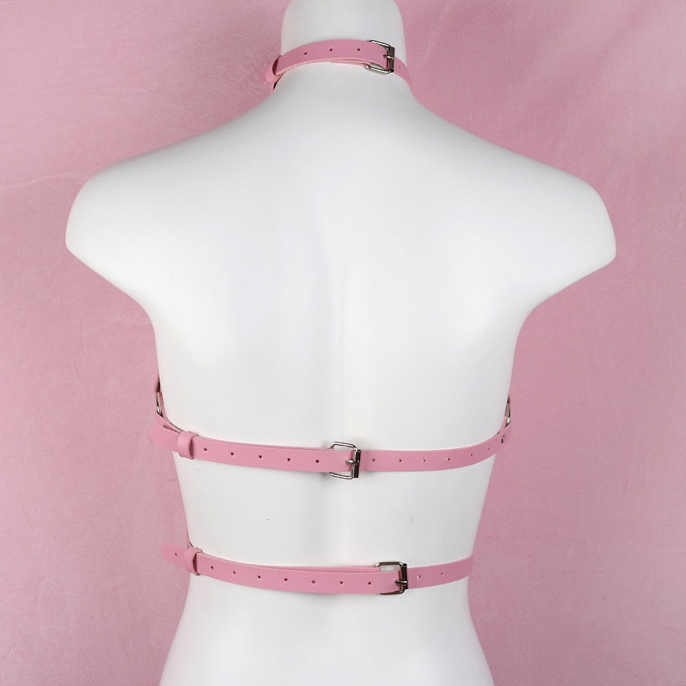 Różowy harness