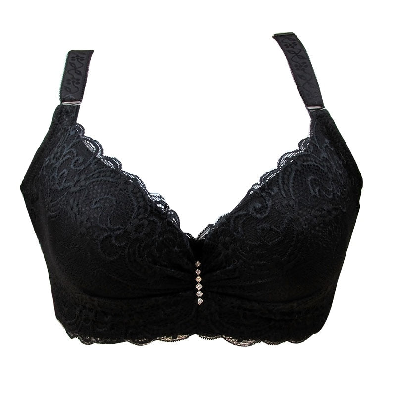 Biustonosz PLUS SIZE z ozdobną cyrkonią