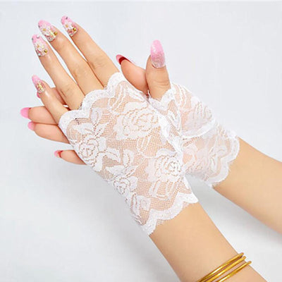 Rękawiczki koronkowe bez palców
