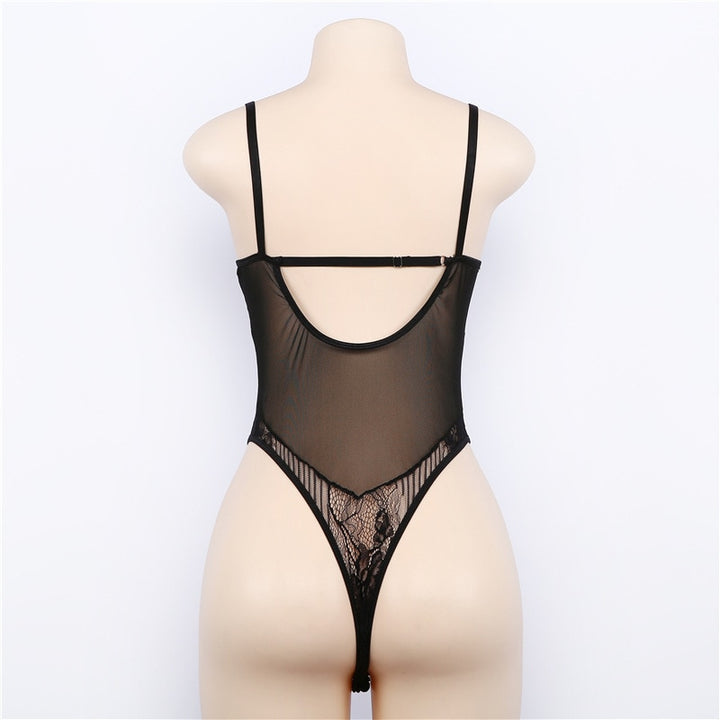 Body koronkowe transparentne